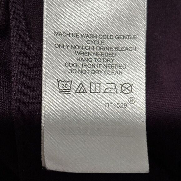 Lauren Ralph Lauren Twist Knot Sheath Dress Size 16 Purple Sleeveless Stretch - Picture 11 of 11